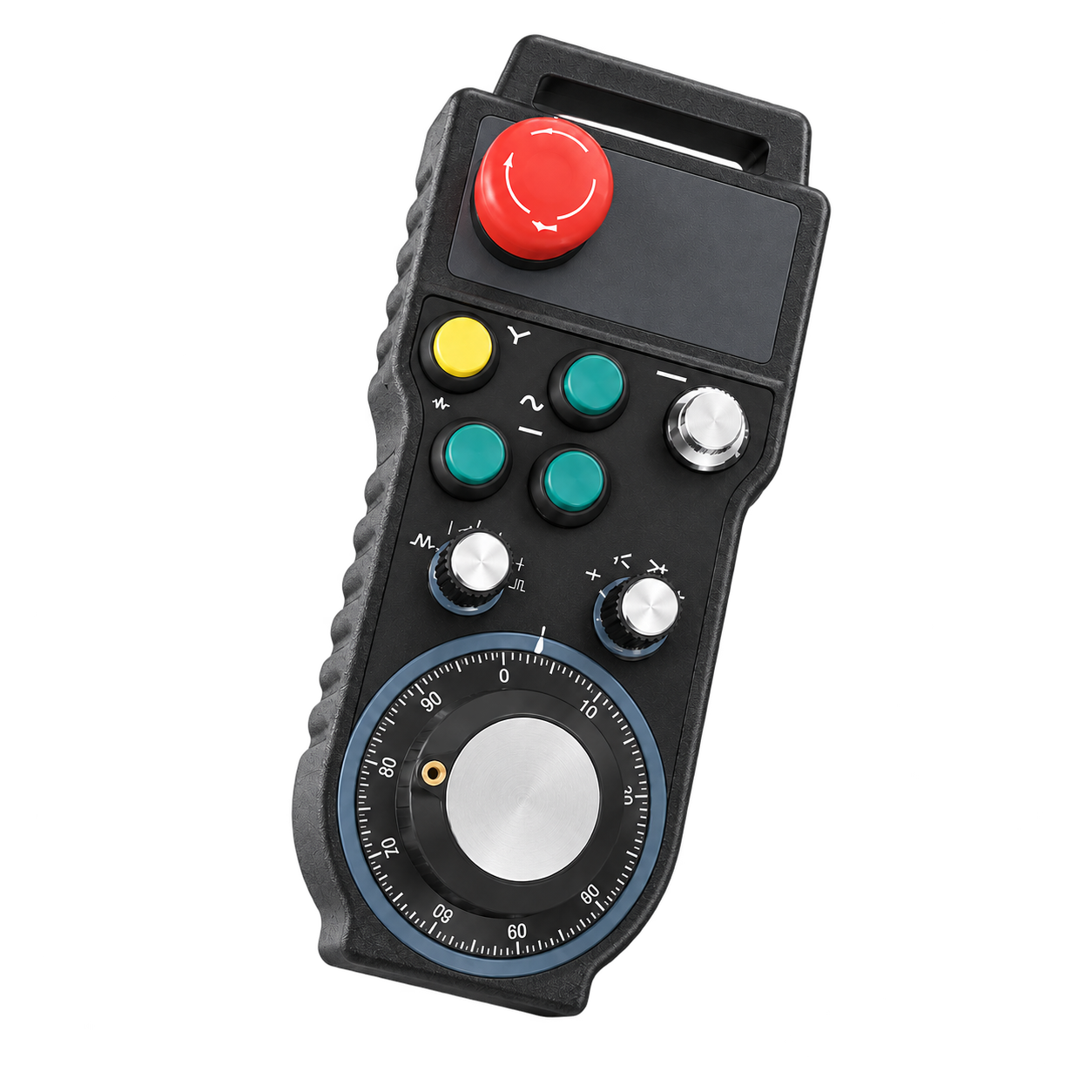 Advanced MPG wireless handwheel pendant with E-stop for CNC machines
